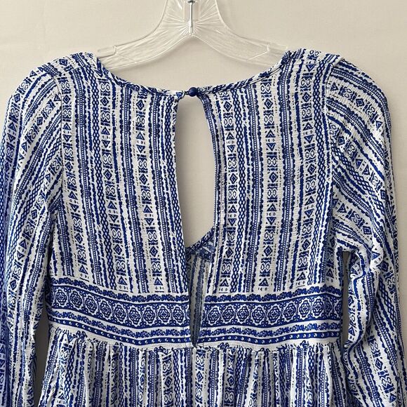 NWOT KIDSFORM Women Boho Mini Dress Floral Printed Deep V-Neck Bohemian Small - Picture 7 of 8